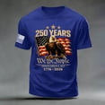 thumbnail image 5 of Ramiter 4th of July Shirts for Men USA Flag Patriot T-Shirts American Flag Tee Tops(Blue,M), 5 of 5