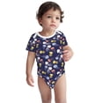 thumbnail image 3 of Daiia Colorful Jellyfish Printed Unisex-Baby Short Sleeve Onesies Bodysuits Baby Climbing Clothes Soft and Comfortable Romper with Expandable Shoulder Design-18 Months, 3 of 8