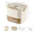thumbnail image 2 of Tray With Lid And Storage Drawer Style Portable Ice Maker For Home Camping Kitchen PET+PP Container Easy Release 52 Cubes, 2 of 5