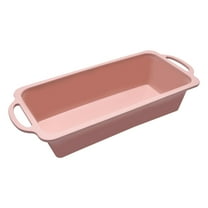 Lloopyting Pink Bakeware For Kitchen Silicone Bakeware Sets Clearance Pink Bakeware Set Baking Brownies Square Cake Mold, Stainless Steel Ring, High Temperature Resistant And Easy To C Oven