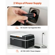 VEVOR Car Refrigerator, DC 12/24V AC100-240V Compressor Electric Cooler,4°F to 68°F Car Fridge with APP Control, 21 QT Cars Freezer for RVs, Campsites, Boats, Camping, Fishing, 60W Portable Freezer
