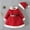 Red, variant on Herrnalise Girls Christmas Dress Hat Belt Three-piece Suit rollbacks
