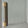 thumbnail image 3 of 5 in. Center Embossed Leather Strip Cabinet Pulls, Satin Gold, 3 of 3
