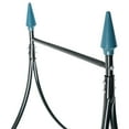 thumbnail image 4 of vidaXL Garden Arch Dark Green Powder-coated Iron, Plastic 47.2x15x101.6 in, 4 of 6