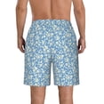 thumbnail image 3 of Naloa Floral Retro Style Men's Beach Shorts, Surfing shorts, Swim trunks, Quick Dry Swim Trunks for Surfing Beach Fun - Small, 3 of 9