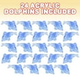 thumbnail image 2 of ArtCreativity Acrylic Dolphin Cake & Cupcake Toppers, Set of 24, Mini 2 Inch Dolphin Figurines, Decorations for Sea, Nautical, Mermaid, & Baby Shower Parties, Fun Party Favors, Goodie Bag Fillers, 2 of 5