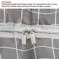 thumbnail image 4 of Unique Bargains 120L Capacity Storage Tote with Zippers Moving Tote Bags, Gray, 4 of 5