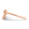 thumbnail image 3 of Auriga Fine Jewelry 14K Rose Gold Heart Ring Size 7 for Women, 3 of 6
