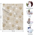 thumbnail image 4 of Dog Paw Footprint Blanket,Comfortable Soft Flannel Throw Blanket,All Season,Warm Lightweight Blankets for Sofa Bed Couch Living Room Chair,30"x40", 4 of 4