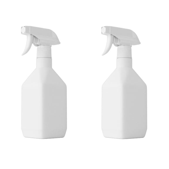 BESTOYARD 2pcs 10.5oz Square Spray Bottles Travel Cosmetic Containers Plastic Watering Can Liquid Spray Bottle Button Sprinklers