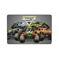 thumbnail image 6 of Cartoon Monster Truck Jam Rugs Washable Cover Floor Rug Carpets Bathroom Decorations For Kitchen Bedroom Indoor Outdoor 72"X48", 6 of 7