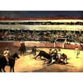 thumbnail image 2 of Manet, Edouard 24x19 Gold Ornate Wood Framed with Double Matting Museum Art Print Titled - Bullfighters, 2 of 4