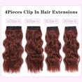 thumbnail image 7 of MORICA Clip in Hair Extension 20 Inch 6PCS Natural Long Wavy Curly Hairpieces for Women Thick Synthetic Fiber Double Weft Hair Full Head, 7 of 7