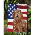 thumbnail image 3 of Carolines Treasures CK1726GF Patriotic USA Labradoodle Garden Size Flag, 3 of 3