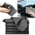 thumbnail image 2 of 10 piezas (30*30 CM) paño de limpieza mágico engrosado, paño de limpieza de microfibra reutilizable sin rastro para ventanas, vidrio, coche, 2 of 5