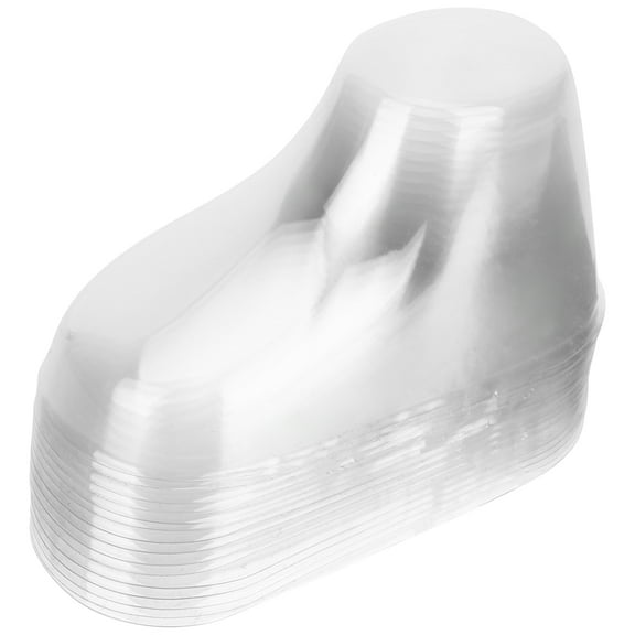 ROSENICE 4Pcs Transparent PVC Baby Foot Mold for Shoe Shaping and Display