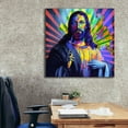 thumbnail image 6 of Epic Graffiti 'Colorful Christ I' by Epic Art Portfolio, Canvas Wall Art, 37"x37", 6 of 8