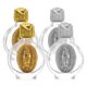 thumbnail image 1 of GOOHOCHY 4 botellas de agua bendita de vidrio con relieve católico, dispensadores de aceite esencial vacíos para recuerdos de fiesta de bautismo cristiano católico., 1 of 8