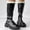 Black, variant on YOUSNH New Round Head Thick Sole High Barrel Boots Winter Warm Women's Long Boots Women Boots Black 7.5