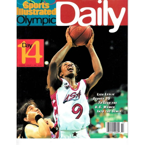 Lisa Leslie USA Women's Basketball 1996 Sports Illustrated Olympic Daily magazine