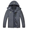 Tyhengta Mens Waterproof Ski Snowboard Jacket Windproof Winter Mountain Snow Coat Cation Darkgray L