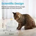 thumbnail image 3 of MASBRILL Pet Fountain - Cat Water Fountain Indoor, Automatic Water Fountain for Cats and Dogs,33.8oz/1000ml Cat Dog Water Dispenser with Measuring Scale and Filter White, 3 of 12