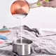 thumbnail image 4 of Juego de tazas y cucharas medidoras de acero inoxidable, medidas para ingredientes líquidos y secos, con conector de anillo, 4 of 5