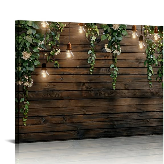 FCXZI Vines Art Modern Canvas Prints Wall Art Decor for Home Living Room Bedroom Kitchen Bathroom Office Salon Bar, Ready To Hang Room Decor 16x12in