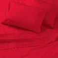 thumbnail image 4 of 1000-Thread-Count 100% Egyptian Cotton Sheet Set QUEEN Size Fits 19-24 Inches Deep Pocket ( Solid, Red Velvet ), 4 of 6