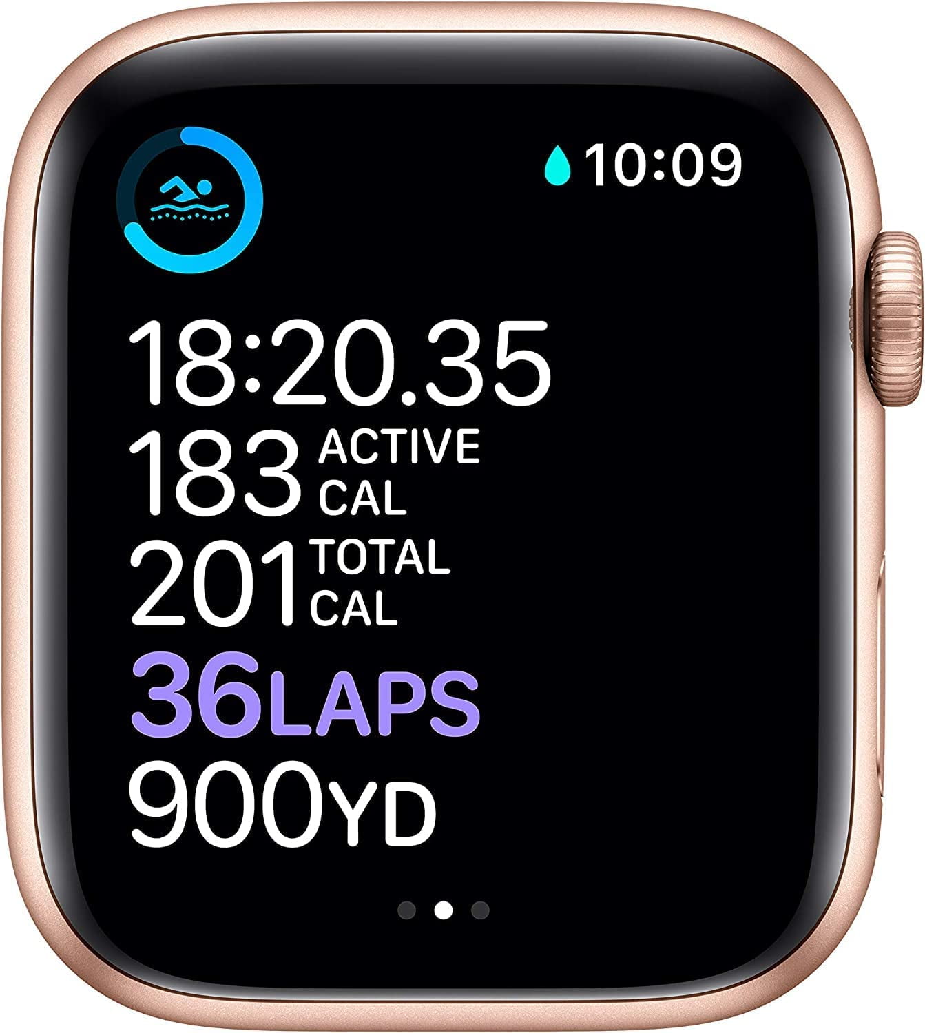 Restored Apple Watch Series 6 44mm GPS - Gold Aluminum Case - Pink Sport Band (2020) (Refurbished)