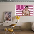 thumbnail image 4 of Jacob Elordi Flag Fun Room Flag Polyester Wall Decor Banner with Brass Lock Ring College Dorm Room Decor, 4 of 4