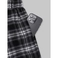 thumbnail image 5 of Women Plus Size Plaid Print Long Skirt, Elastic Waist Full Swing Maxi Skirt, Elegant Casual Skirt for Daily and Special Occasions, 5 of 6