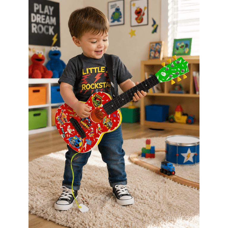 Kidz Toyz 20" Sesame Street Toy Guitar With Pick photo 6