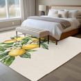 thumbnail image 4 of Yellow Lemon Area Rug 5x8 FT, Non Slip Bedroom Throw Carpet, Spring Botanical Leaves Fruit Farmhouse Washable Soft Floor Carpet Non-Shedding Rug for Living Room Nursery Dorm Office, 4 of 9