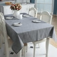 thumbnail image 1 of CUH Decorative Table Cloth Rectangular Tablecloths Dining Table Cover Solid Color Cotton Linen Tablecloth, 1 of 6