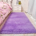 thumbnail image 3 of Pink Rug, Bedside Preppy Dorm Area Rug, College Essentials Non Slip Small Carpets for Bedroom, Anti Slip Fluffy Living Room Rugs Home Decor Aesthetic, Nursery (Purple), 3 of 10