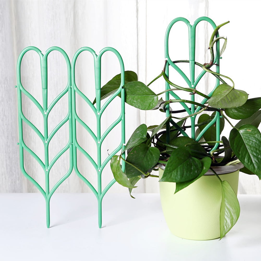 Windfall Indoor Plant Trellis Bundle Pack, 3 Climbing Garden Leaf Shape