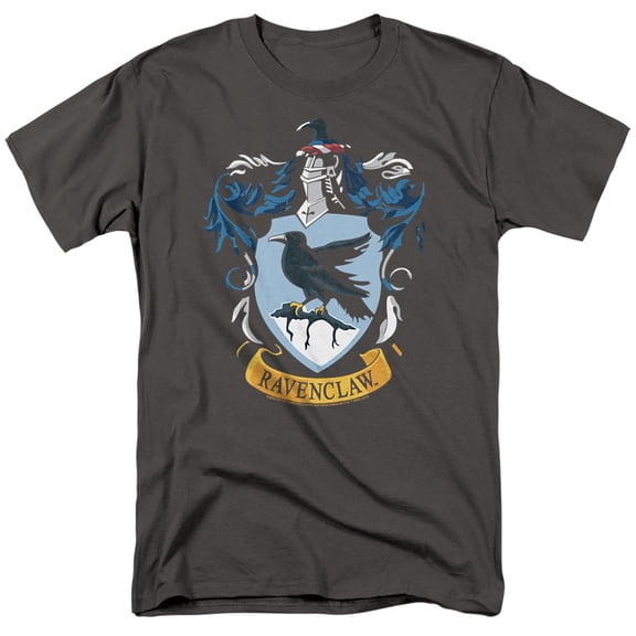 Harry Potter Ravenclaw Crest Unisex Adult T Shirt, Charcoal, Large