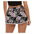 thumbnail image 6 of Women Summer Floral Beach Boardshorts with Pockets Swim Trunks Black M, 6 of 7