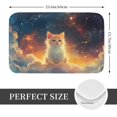 thumbnail image 2 of Sikiie Starry Sky Constellation Cat Print Flannel Anti-slip Floor Mat 16x24in, Thickened Dustproof Entrance Door Mat Floor Mat for Kitchen, Bathroom, Laundry Room, 2 of 7