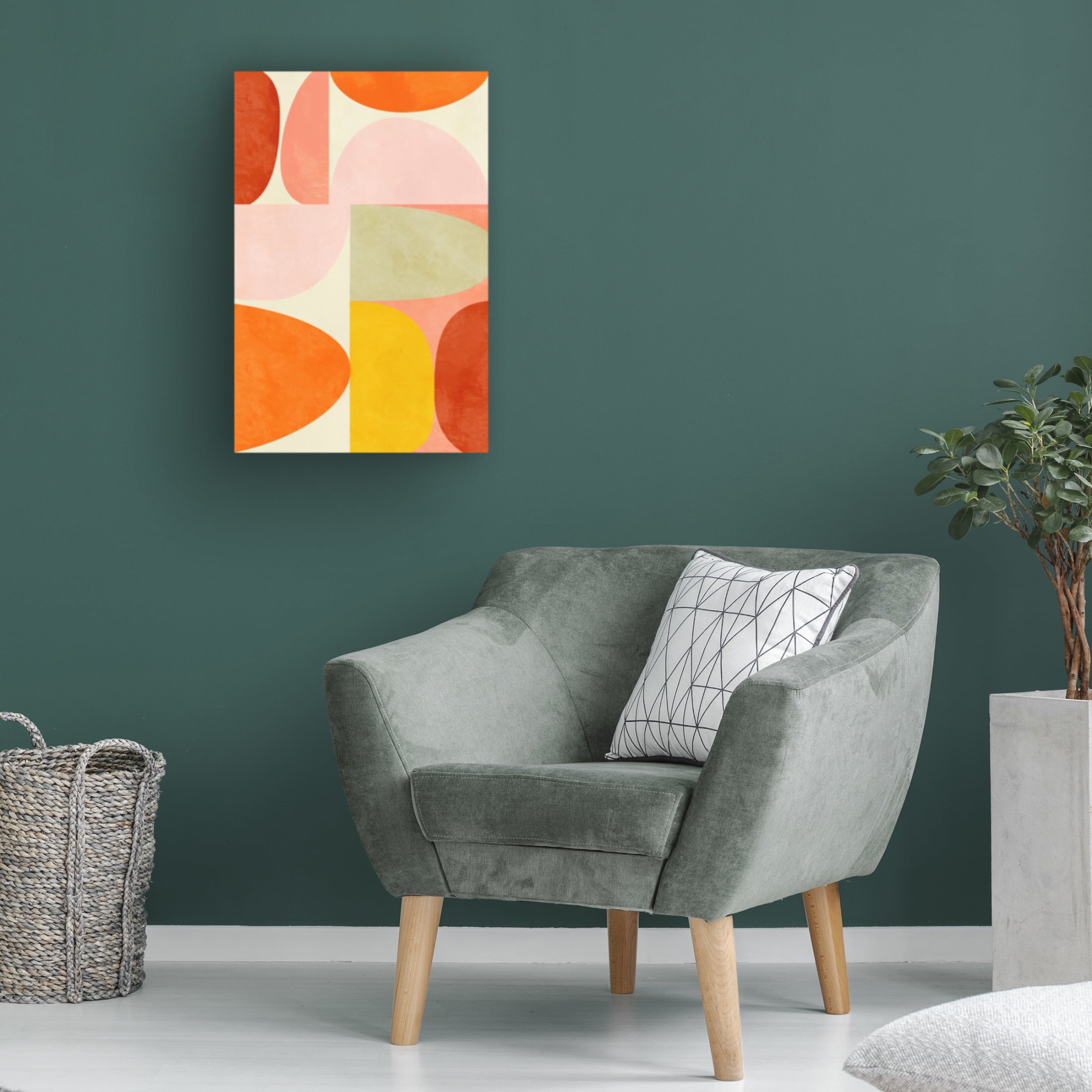 Trademark Fine Art Ana Rut Bre Warm Pastel Geometry Canvas Wall Art