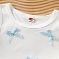 thumbnail image 5 of CYRBOKO Outfit Sets for Girls, Sleeveless Summer Elastic Waist Casual Tops Shorts Two-piece Sets Sky Blue Size 1-2 T, 5 of 6