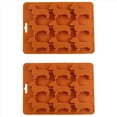 thumbnail image 1 of 2X Molde de Silicona para Galletas de Chocolate con Forma de de Perro Salchicha, Bandeja de Hielo para el Hogar, Herramientas de Cocina, Molde de Silicona, Marrón, 1 of 5