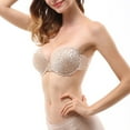 thumbnail image 2 of OQRKI Push Up Bra,Backless Adhesive Invisible Strapless Sticky Bra for Dresses, 2 of 5