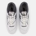 thumbnail image 3 of New Balance 550 BB550WTG Sneaker Mens White Gray Leather Basketball Shoes FL2327 (9), 3 of 5