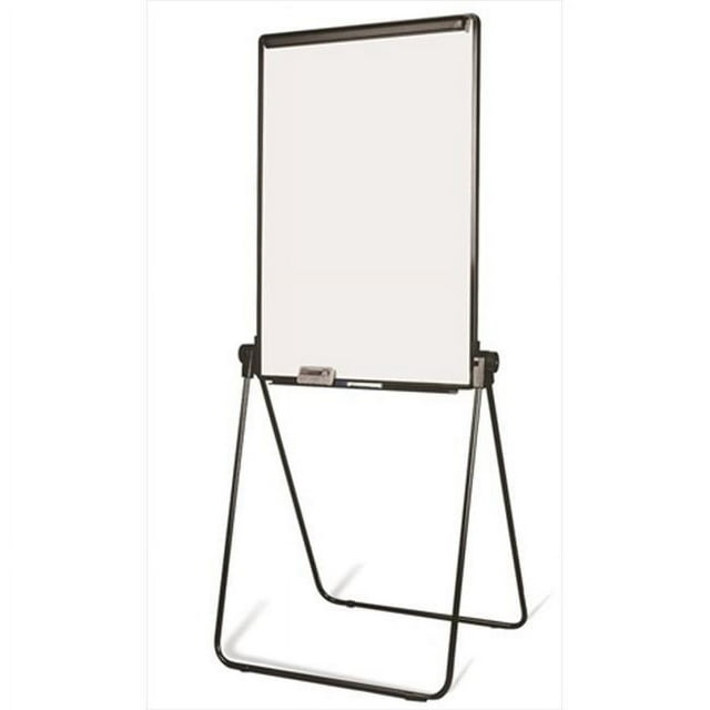 MasterVision EA14000583MV Easy Clean Dry Erase Footbar Folds To A Table Presentation Easel- Black