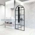 thumbnail image 6 of VIGO Arden 34 in. W x 78 in. H Framed Fixed Shower Screen Door in Matte Black with 3/8 in. (10mm) Clear Glass, 6 of 13