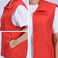 thumbnail image 5 of Handshe Men's Outdoor Vest, Solid Color with Zipper Pockets and Collar for Volunteer and Sports Activities, 5 of 5