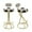 Creamy White & Gold, variant on Tcbosik Upholstered Bar Stools Set of 2, Modern Velvet Bar Chair with Metal Legs, Counter Height Barstool for Pub, Dining Room, Living Room, Gold Stripe & Gold