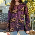 thumbnail image 4 of Mardi Gras Cardigan Sweaters for Women Mask Sequin Pattern Sweater Carnival Women Outfit, 4 of 6